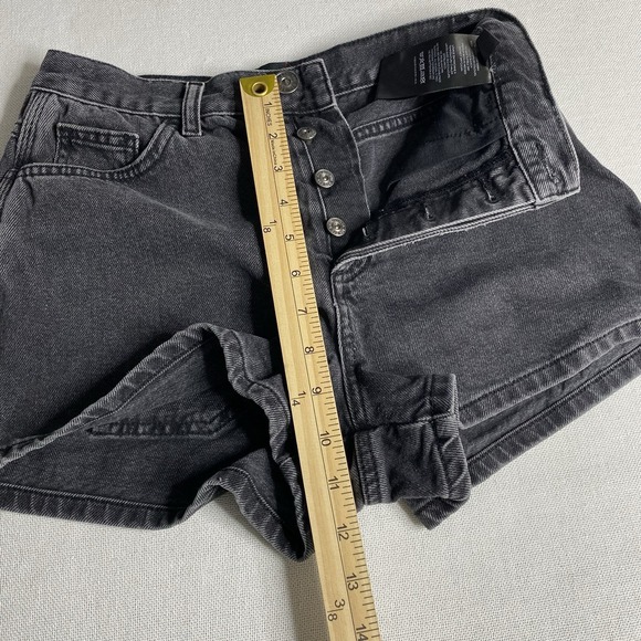 Urban Outfitters BDG High-Rise Carpenter Women's Shorts Black Button Fly Sz 26 - Picture 8 of 14